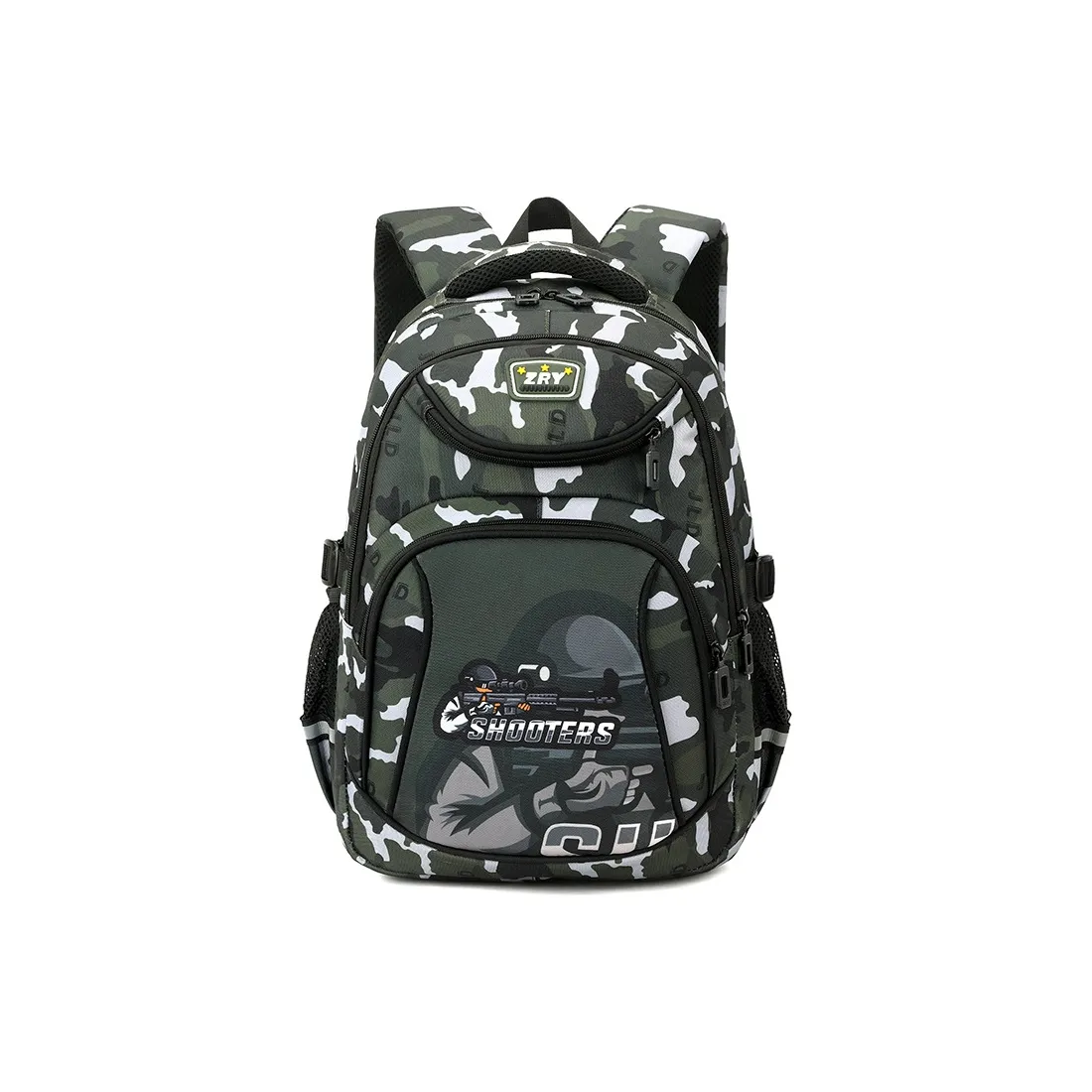 Natural Fish Oxford Студенческая сумка Унисекс Армейский зеленый Синий Серый Коричневый