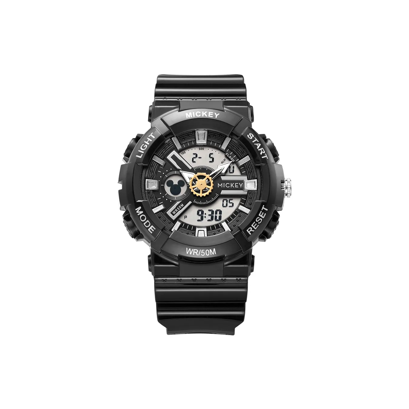 Disney Электронный + Кварцевый Механизм Унисекс Часы Mickey 49 мм Серый