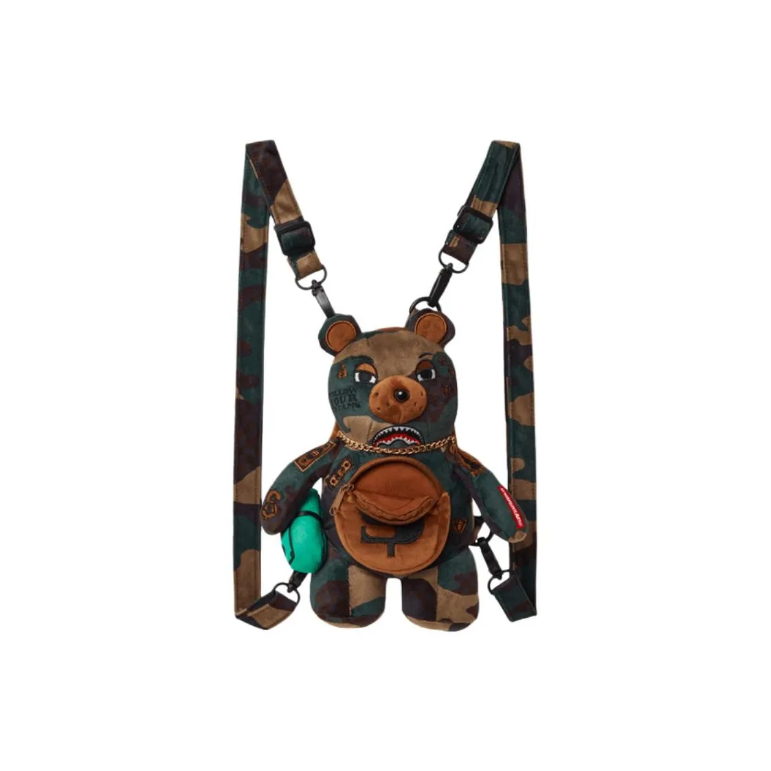 SPRAYGROUND Полиэстер Рюкзак Маленький Унисекс Армейский зеленый