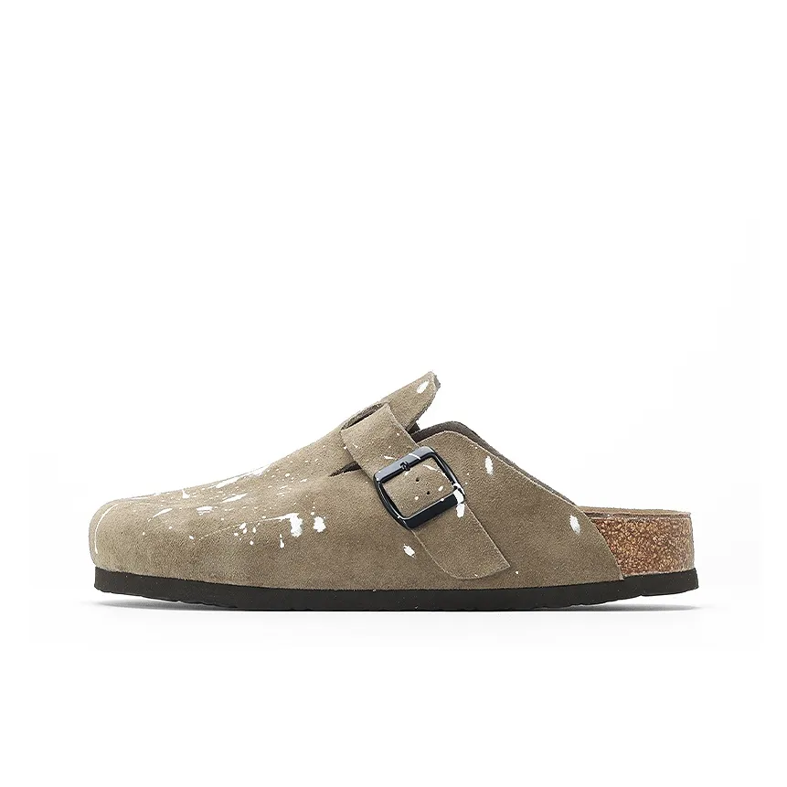 FEELDOTRENDS Cork Sole Slip Resistant Wrap toe Slippers Unisex