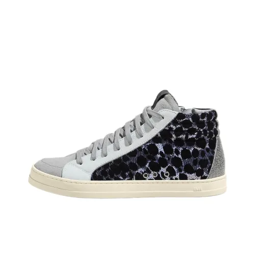 P448 Кроссовки для скейтбординга High Top Черно-серые Женские