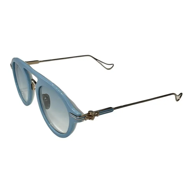 Chrome Hearts Aviator Sunglasses Unisex Blue