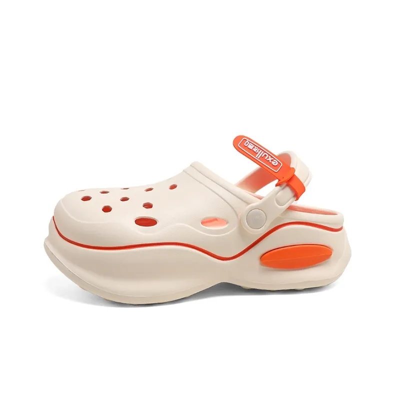 EXULL Q Clog 5cm Женские Бежево-оранжевый