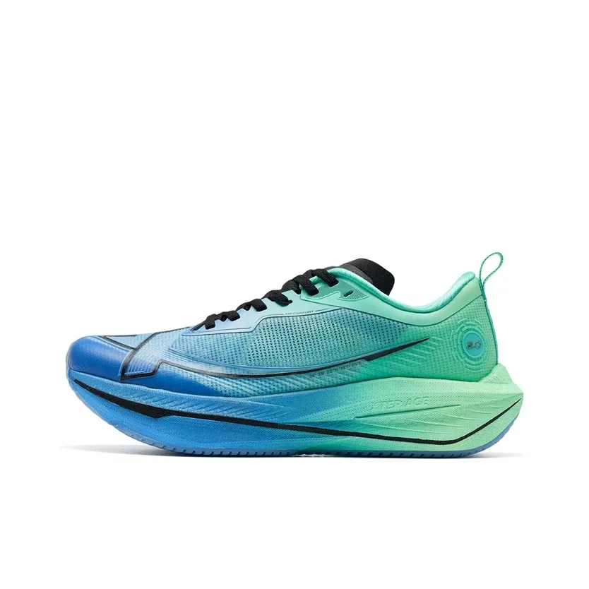 XTEP One-piece Molded 2nd Generation Anti-Slip Wear-Resistant Low-Top Running Shoes Men's Turquoise