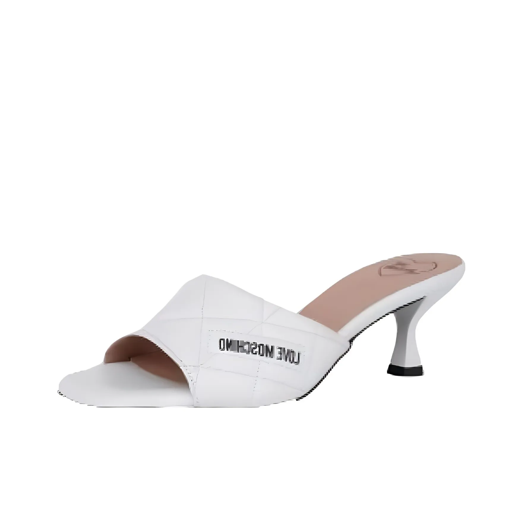 LOVE MOSCHINO Logo-print 65mm Quilted Mules