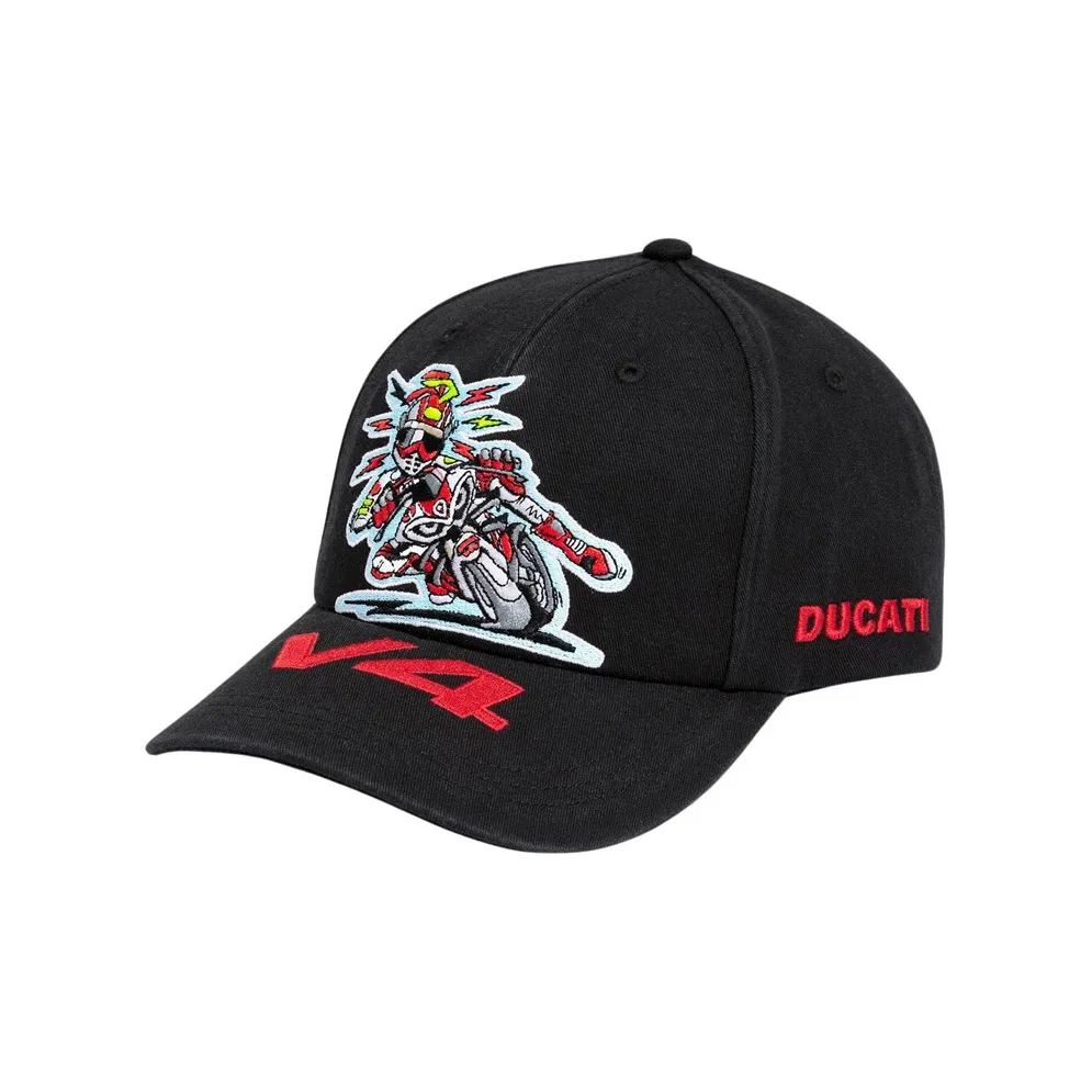 Supreme SS24 WEEK 16 Supreme®/DUCATI® 6-PANEL HAT Cotton Peaked Cap Unisex Couple Style Black
