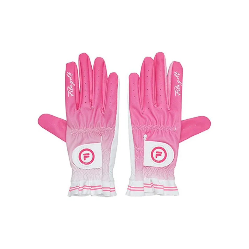 FILA Artificial Leather, Pigskin Leather Golf Glove Women's Pink