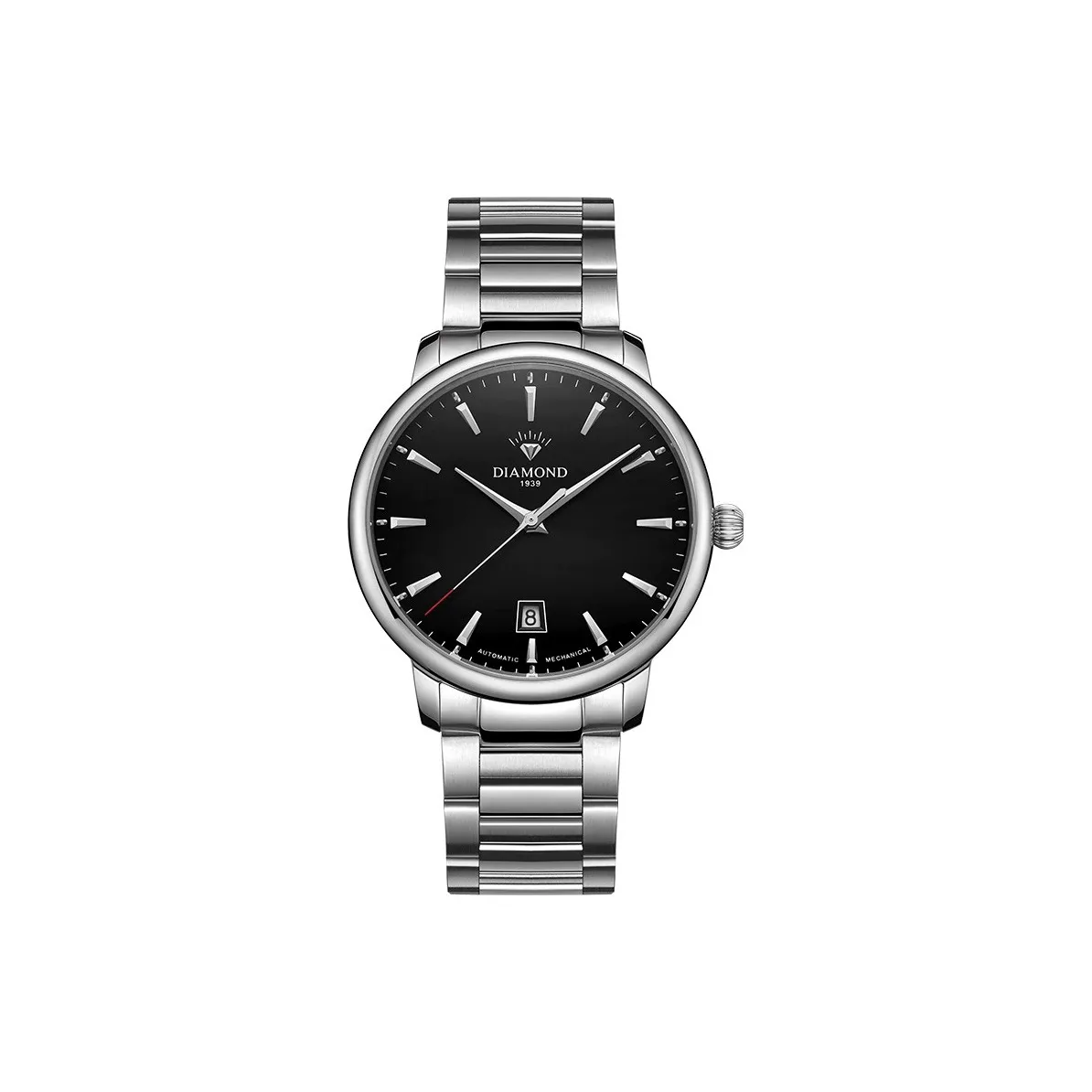 Diamond Automatic Mechanical Movement Watch Men's Watches Black Dial