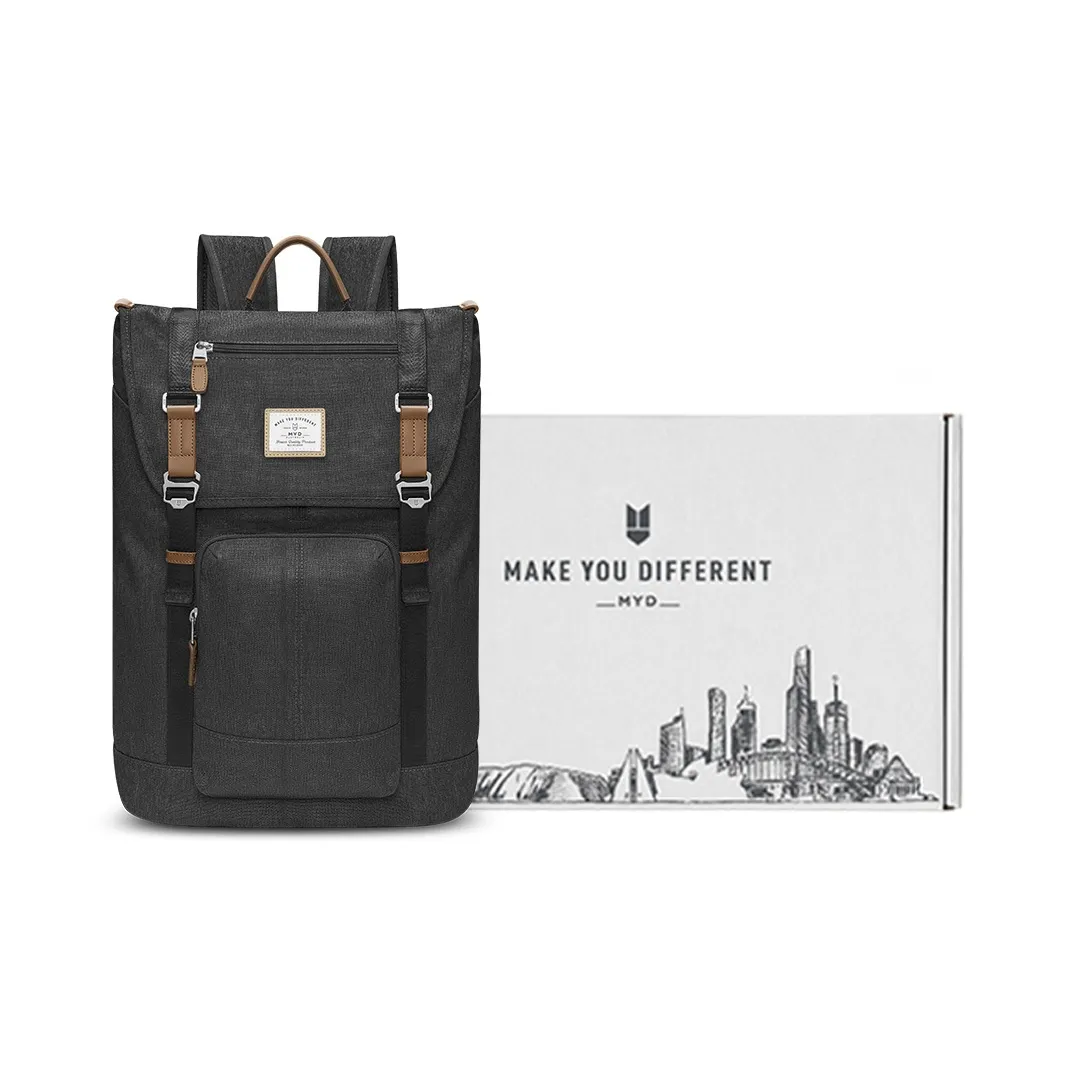 MYD Полиамид Рюкзак Рюкзак Рюкзак Средний Унисекс Черный Бежевый Кокосовый Серый Шоколад