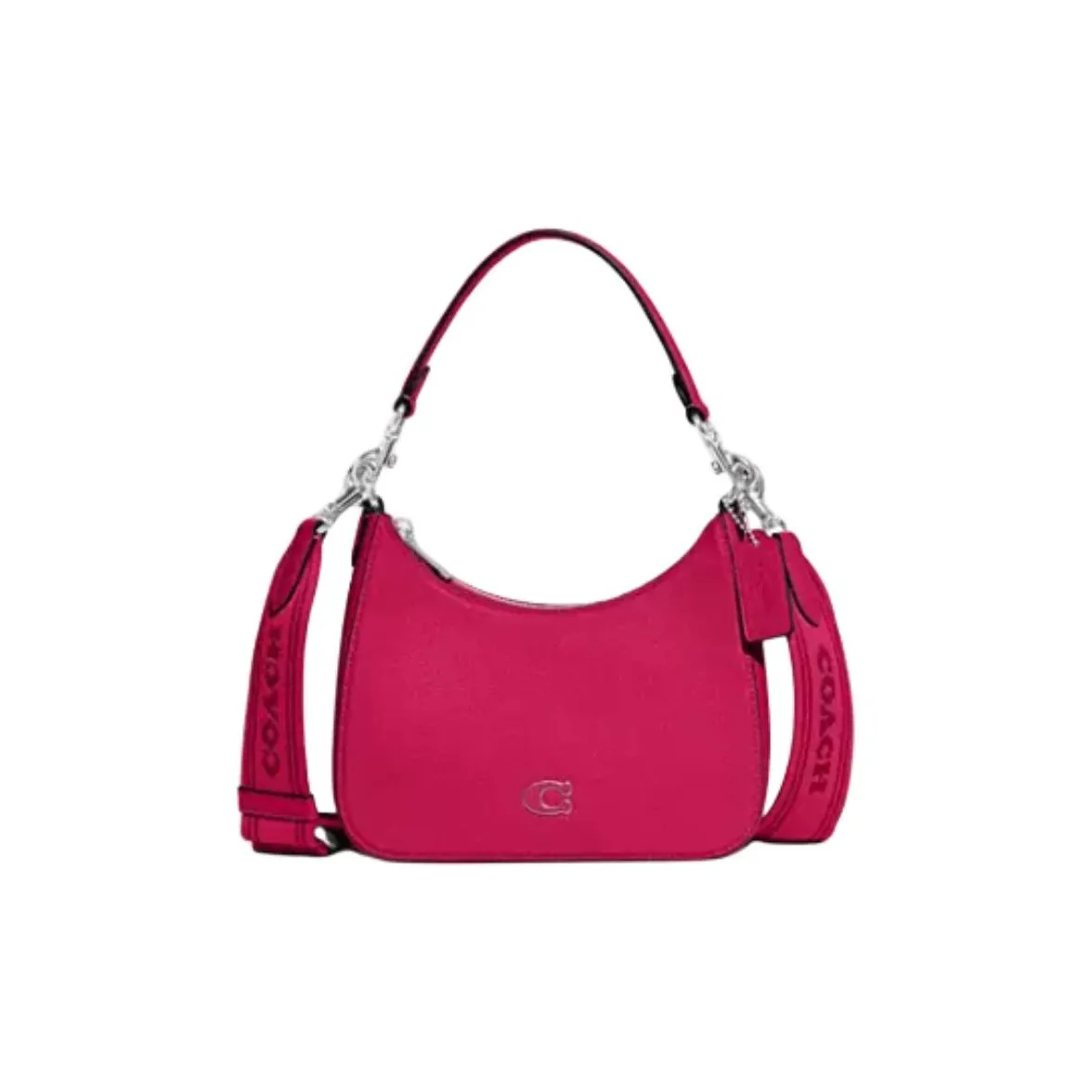 COACH Hobo кожаная сумка через плечо сумка среднего размера женская Питайя