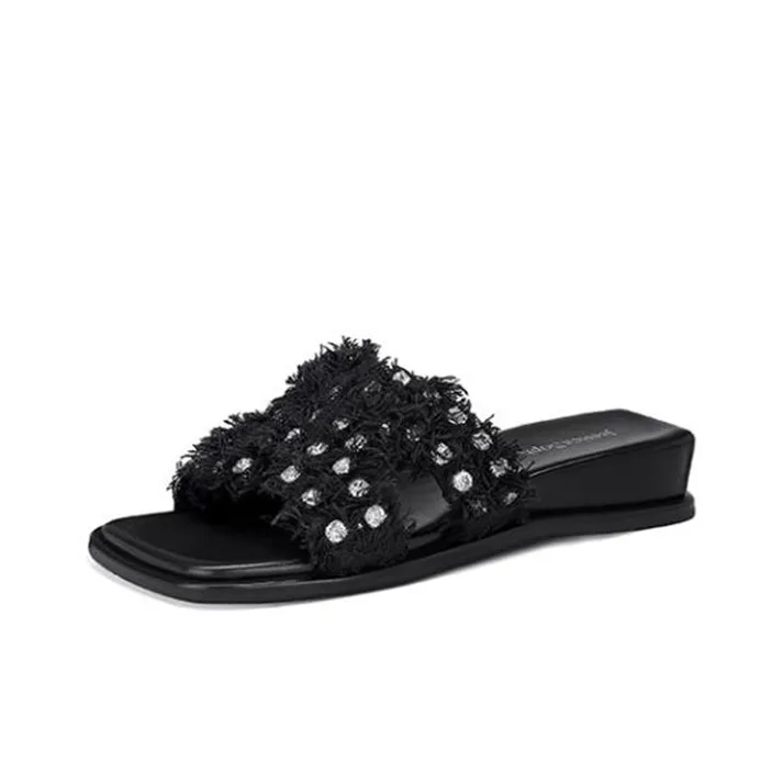JESSICA SOPHIA Резиновая подошва стразы противоскользящие устойчивые к истиранию слипоны женские