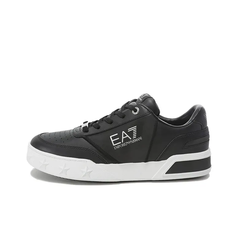 EMPORIO ARMANI EA7 Low Топ Скейтборд Кроссовки Унисекс Черный