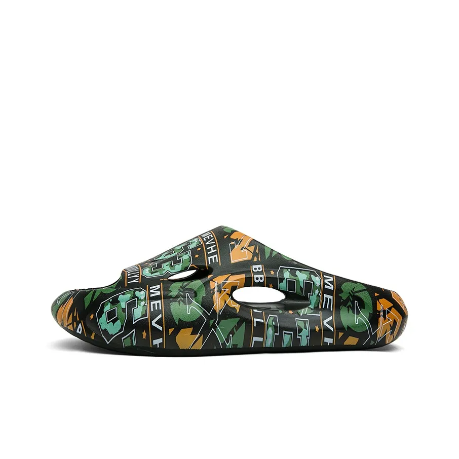 CariteSport Тихий противоскользящий устойчивый к запахам устойчивый к истиранию камуфляж домашние слипоны для мужчин