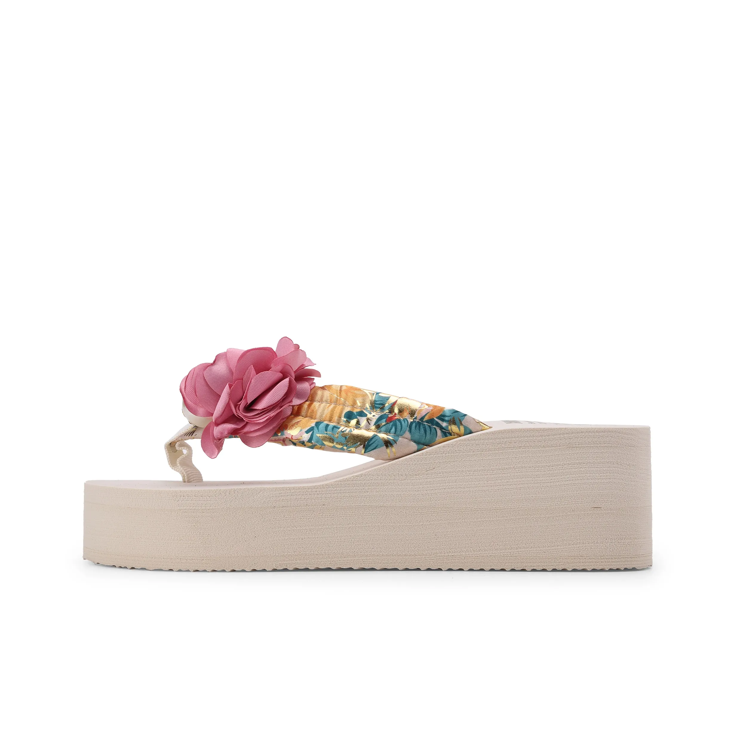 XMISTUO Rubber Sole Embroidery Quiet Odor Resistant Abrasion Resistant Slip Resistant Flip Flops Women's