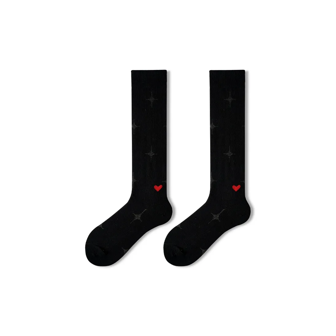 PRIMEET Колено Высокие Носки Женские 1 Пачка Red Heart Носки до икры