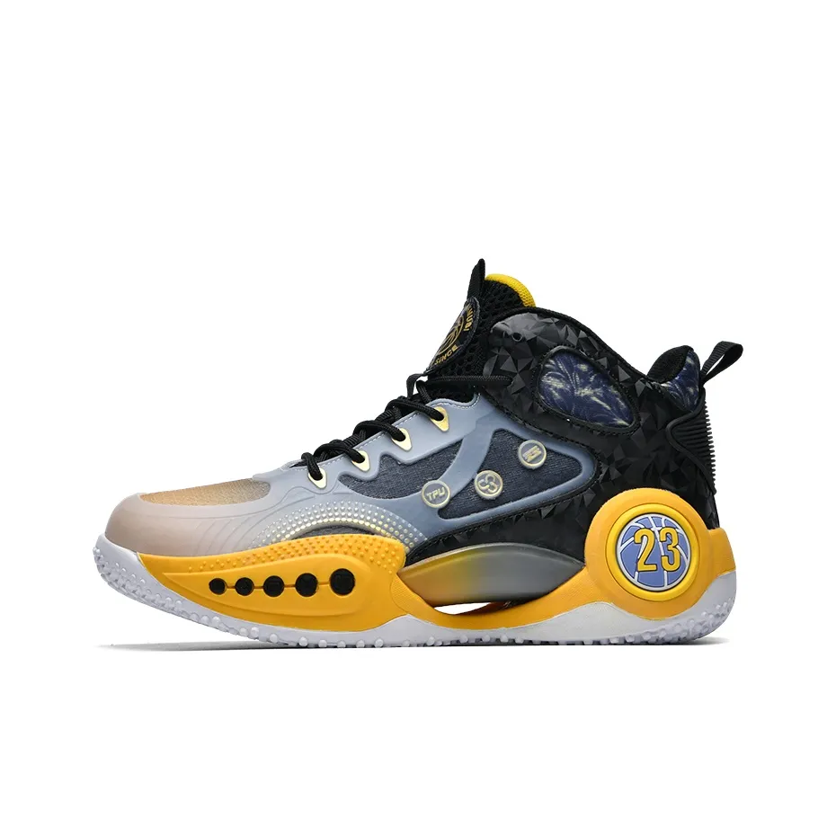 Черный хвост оленя амортизаторы Shock противоскользящие и устойчивые к истиранию дышащий MID баскетбольные кроссовки унисекс