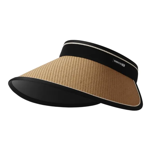 15 MINS Straw Paper PVC Sun Protection air hats Women's