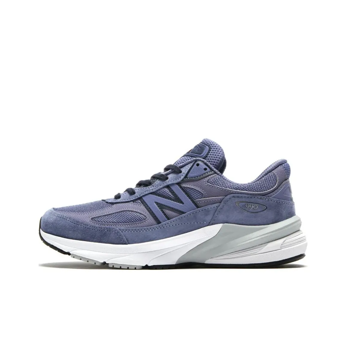 New Balance NB 990 V6 Устойчивый к истиранию Низкий Топ Повседневная Городская Коммутерская Беговая Обувь Унисекс Фиолетовая