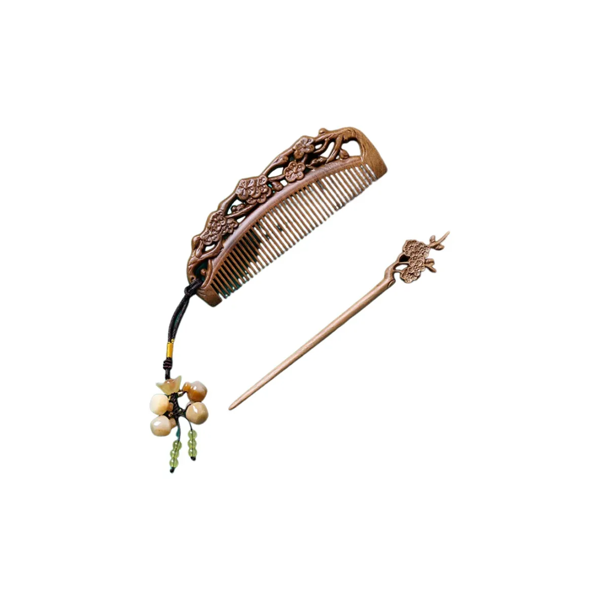 Enchanting Cat Расческа Wood Шпильки для волос Женские