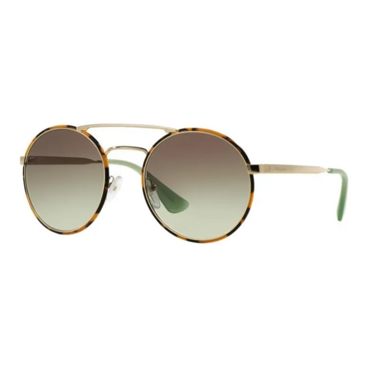 PRADA Round Sunglasses Women's Brown