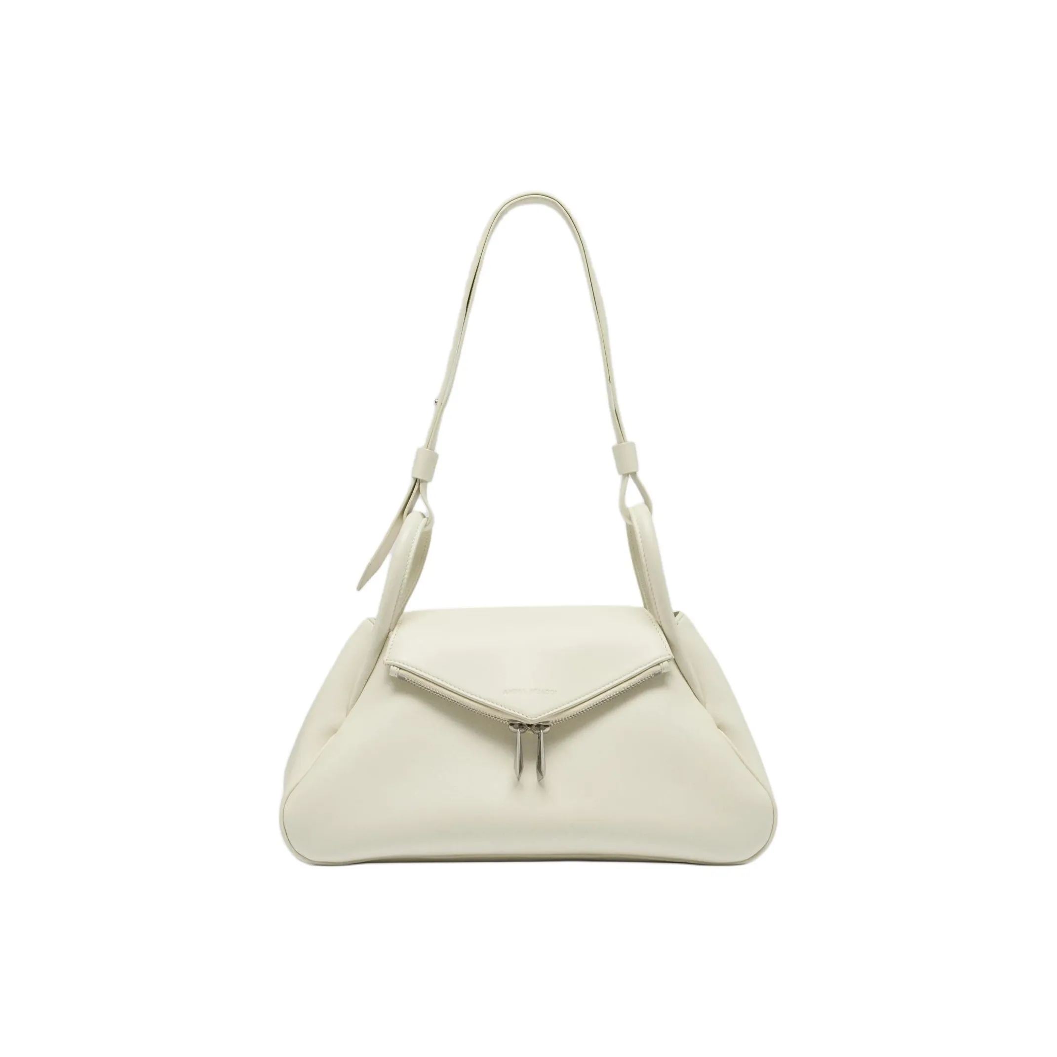 AMINA MUADDI Lambskin Handbag, Shoulder Bag Women's Almond