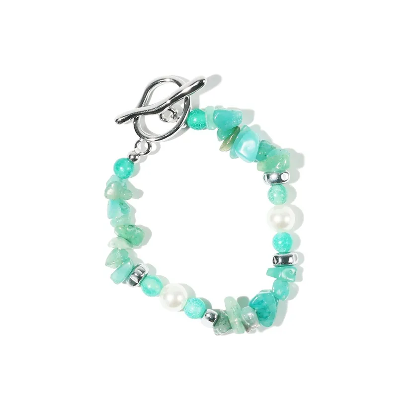 Get'em ON Shell Pearl Crushed Stone Stainless Steel Bracelets Unisex