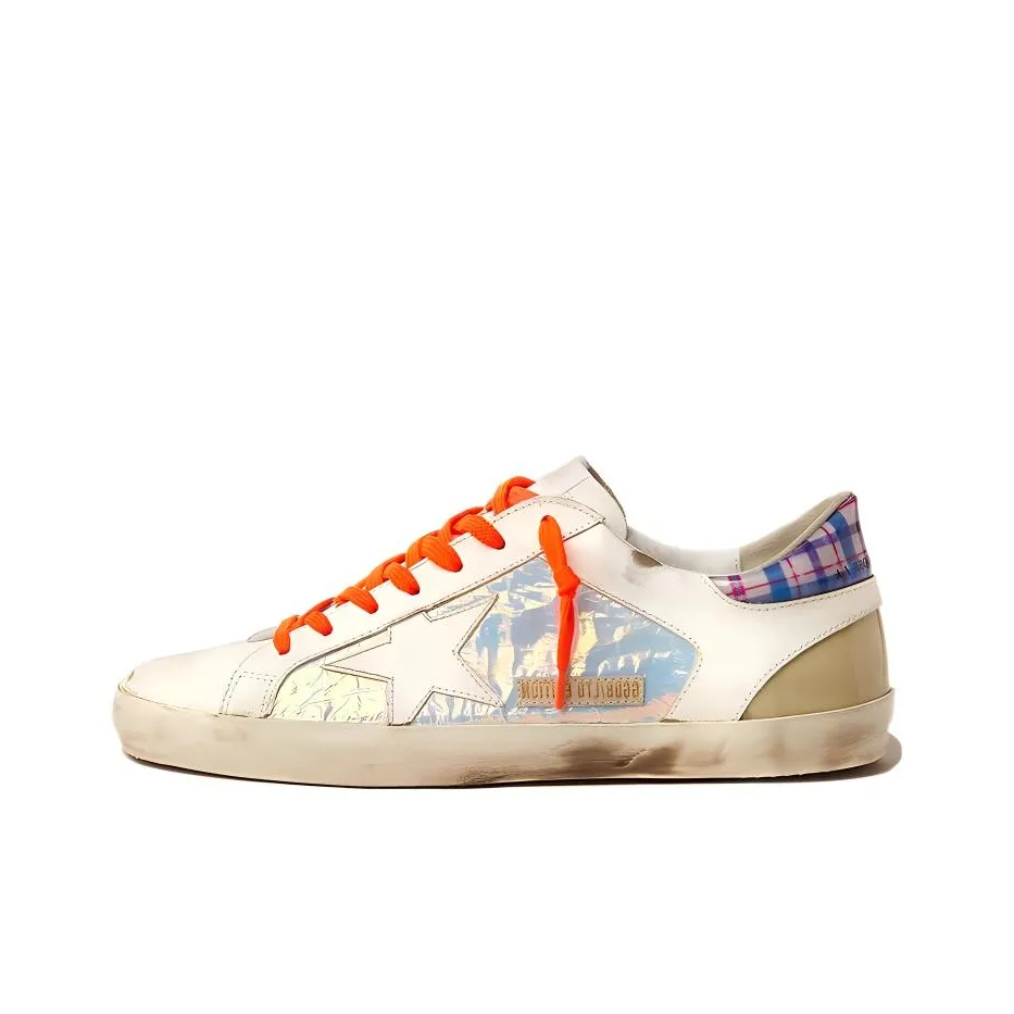 Golden Goose Super Star Man Stylish Skateboarding Shoes Men's White