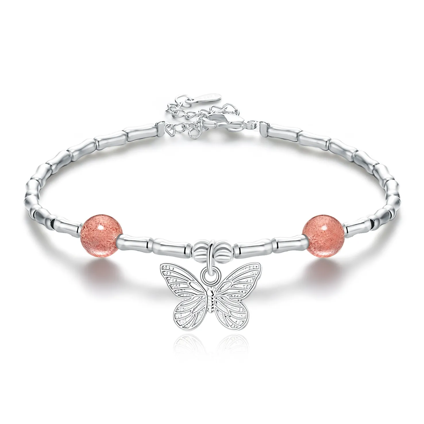 Jodie Kevin Браслеты из клубничного кварца Женские