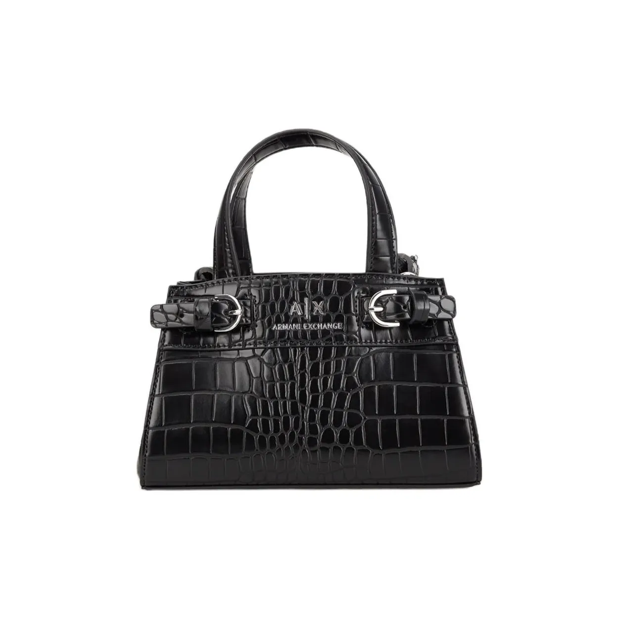 ARMANI EXCHANGE PU Tote Bag, Shopping Bag, Shoulder Bag, Crossbody Bag, Handbag Women's Black