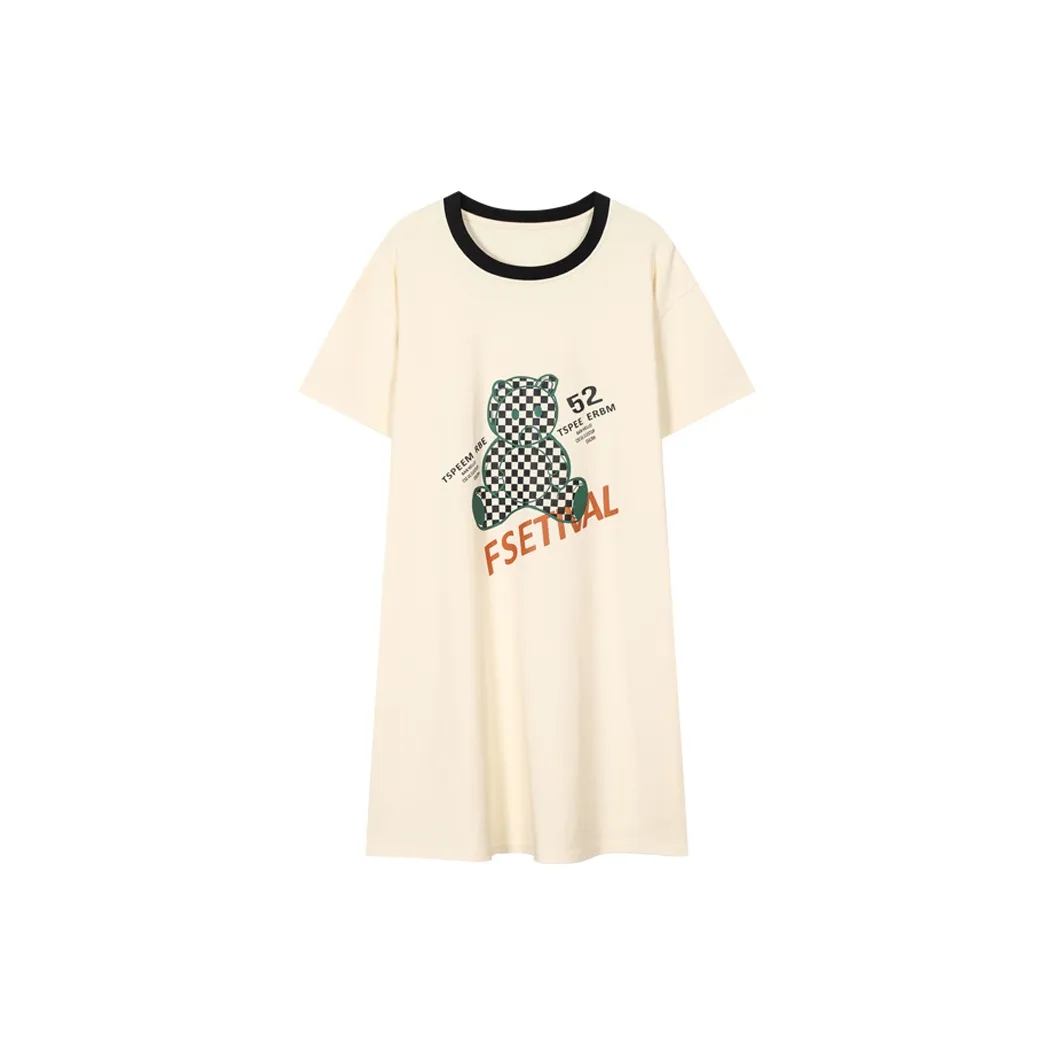 H YXIANG Nightgown Women's White