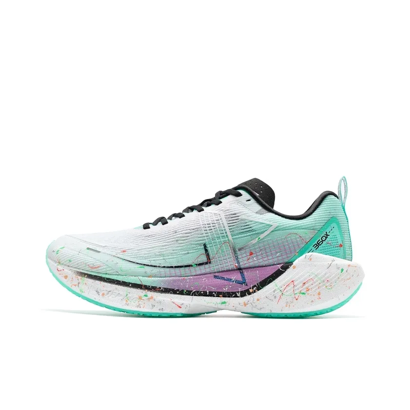 XTEP 360X Abrasion Resistant Low Top Sprint Training For Long Distance Running Shoes Men's Night Flow Light