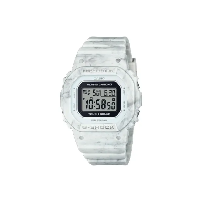 Г SHOCK Солнечный механизм Смола Ремешок Часы Женские Белый циферблат