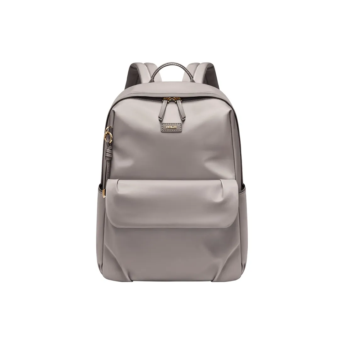 POLO Fabric Graduation Travel Backpack Women's Backpack Backpack Large Size Women's Ecru & Apricot/Gray & Brown