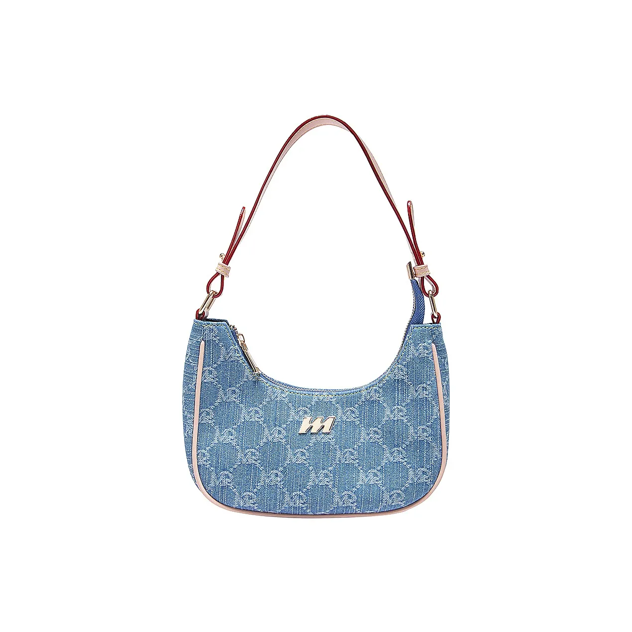 MQ Fabric Baguette Bag, One Shoulder Bag, Portable Crossbody Bag, Shoulder Bag Women's Denim