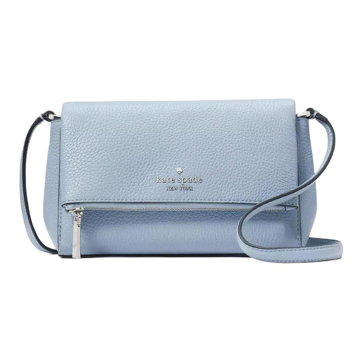 Kate Spade Leila Litchi Grain Leather Shoulder Bag, Crossbody Bag Mini Women's Blue