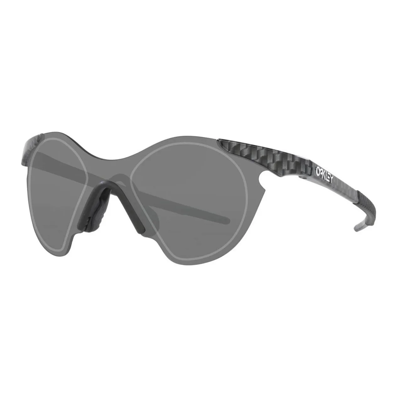 Oakley Нерегулярная форма Солнцезащитные очки Мужской Серый