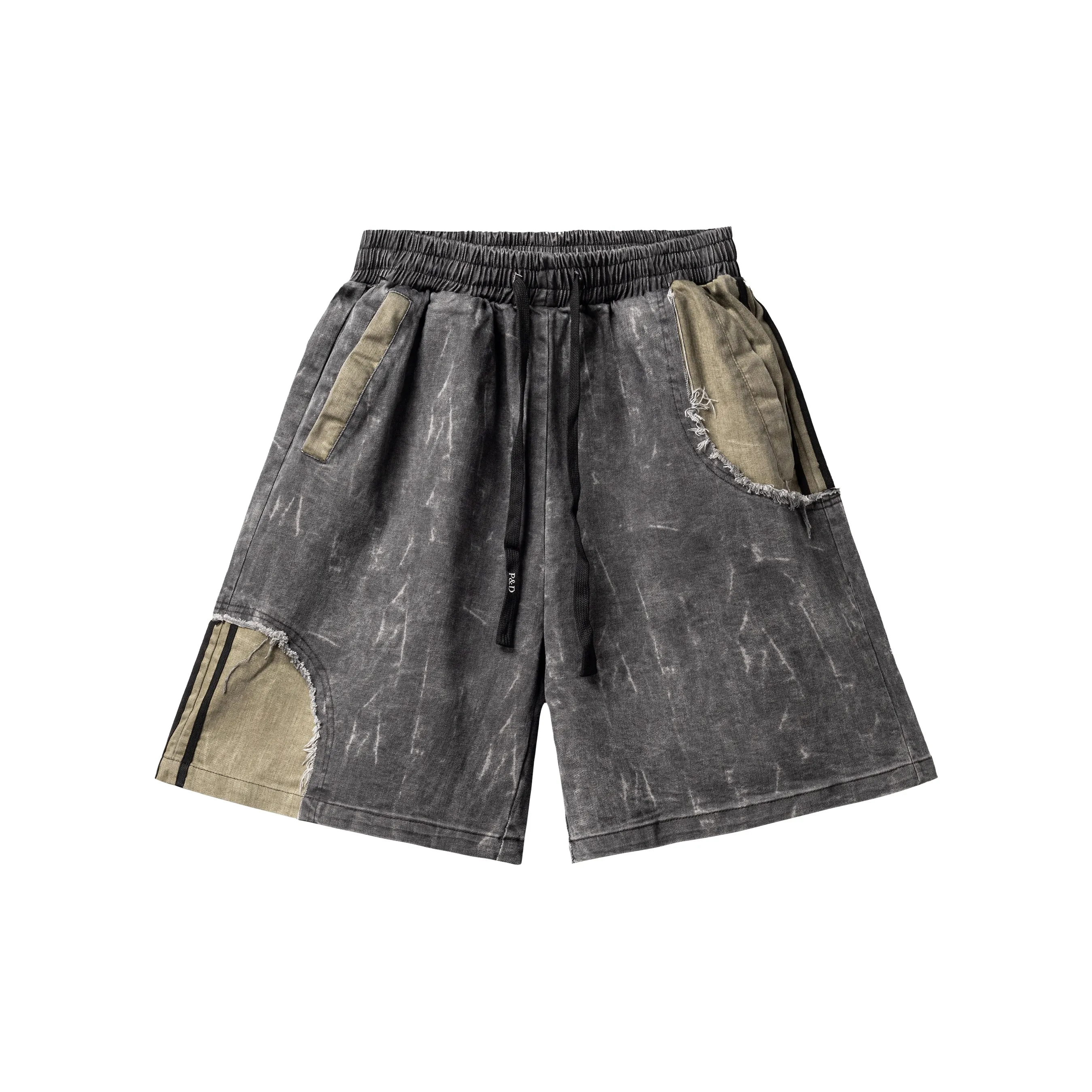 PILOTDRAGON Lace-Up Knee-Length Pants Casual Shorts Unisex