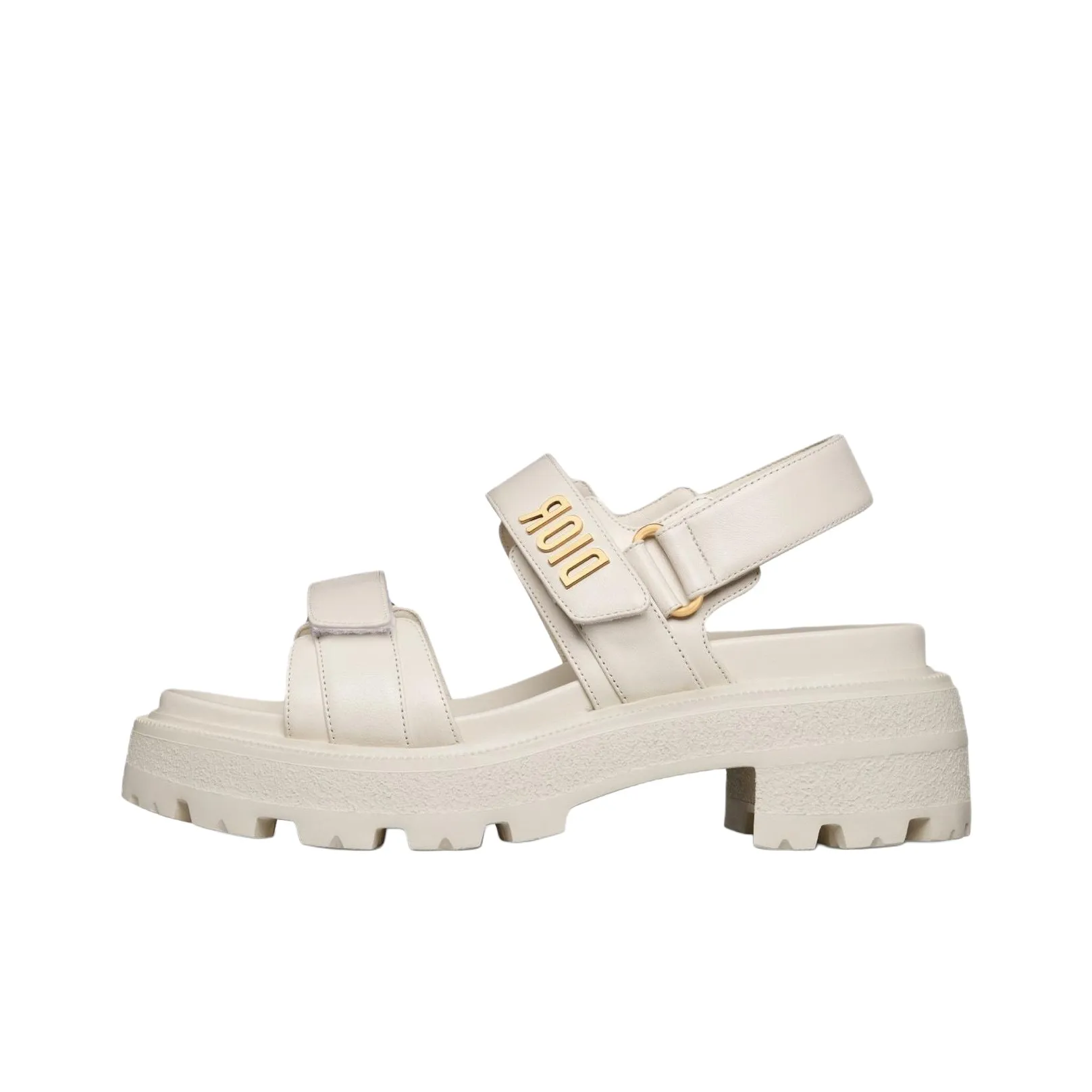 DIOR DiorAct One Strap Sandals 5.5cm Women's White