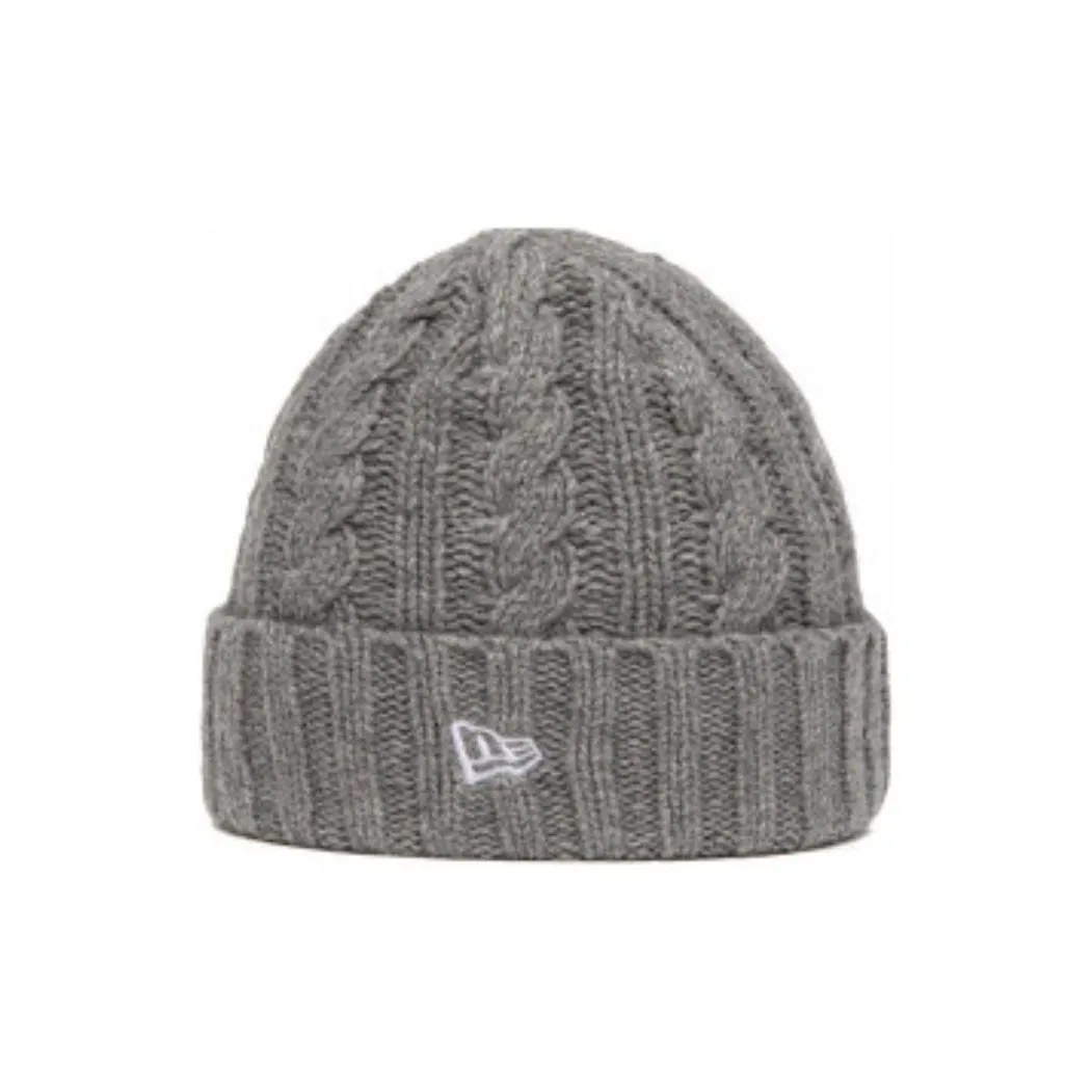 New Era Sheep Wool Beanies Unisex Gray