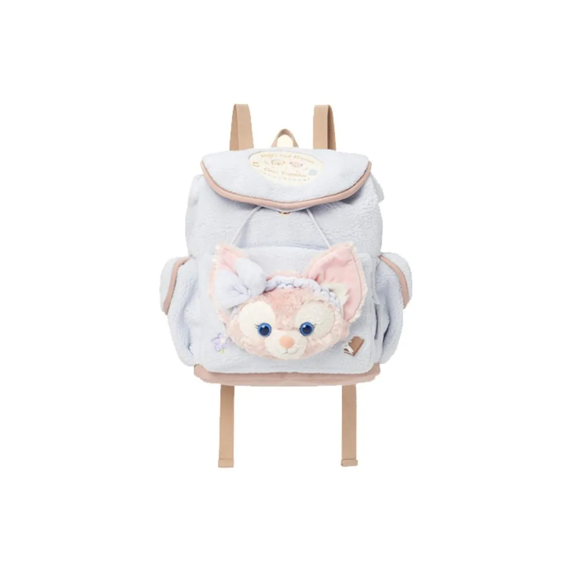Disney Duffy Is Lazy With His Friends Fabric Backpack Women's Light Blue & Light Pink