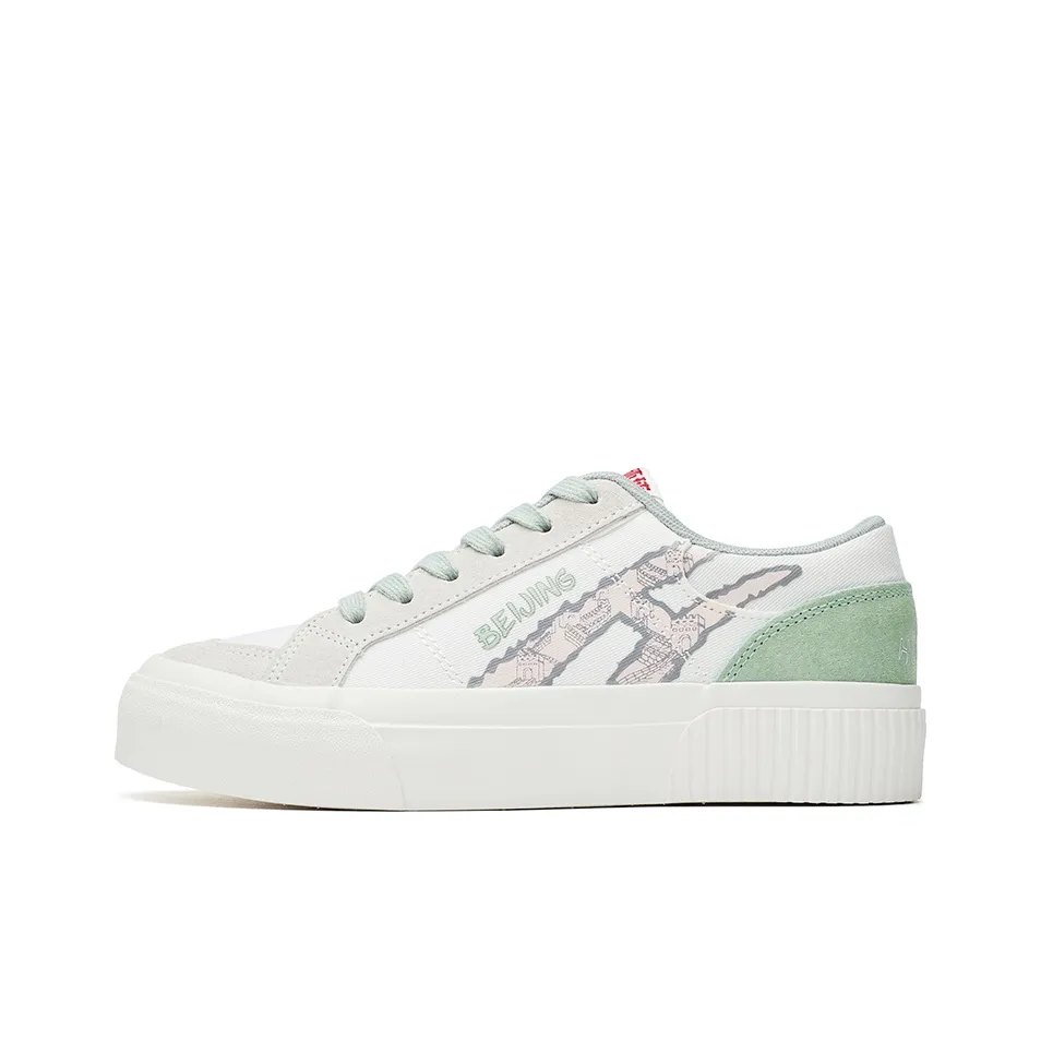 Centennial Globe Low Top Casual Shoes Women's White Green