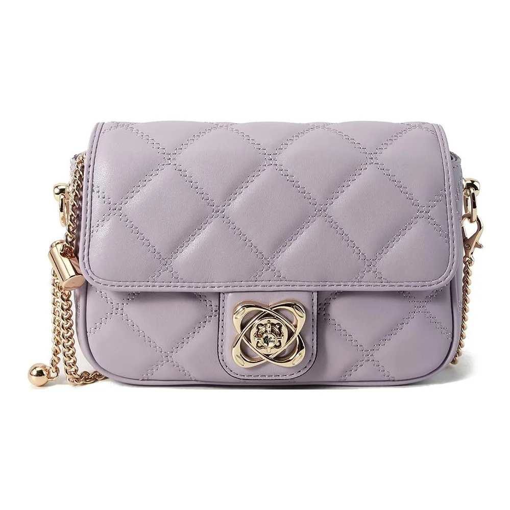 Why Коровья кожа Сумка через плечо Маленькая Женская Гиацинт Фиолетовый Белый Черный