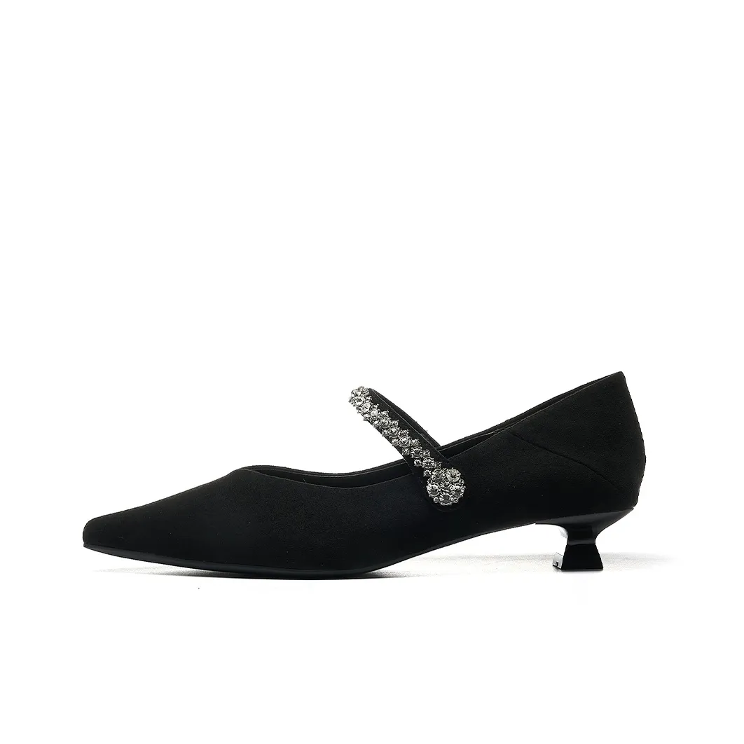 HLA Fashion One-Strap Pointed Toe Dress Shoes For Women's Casual Shoes Women's