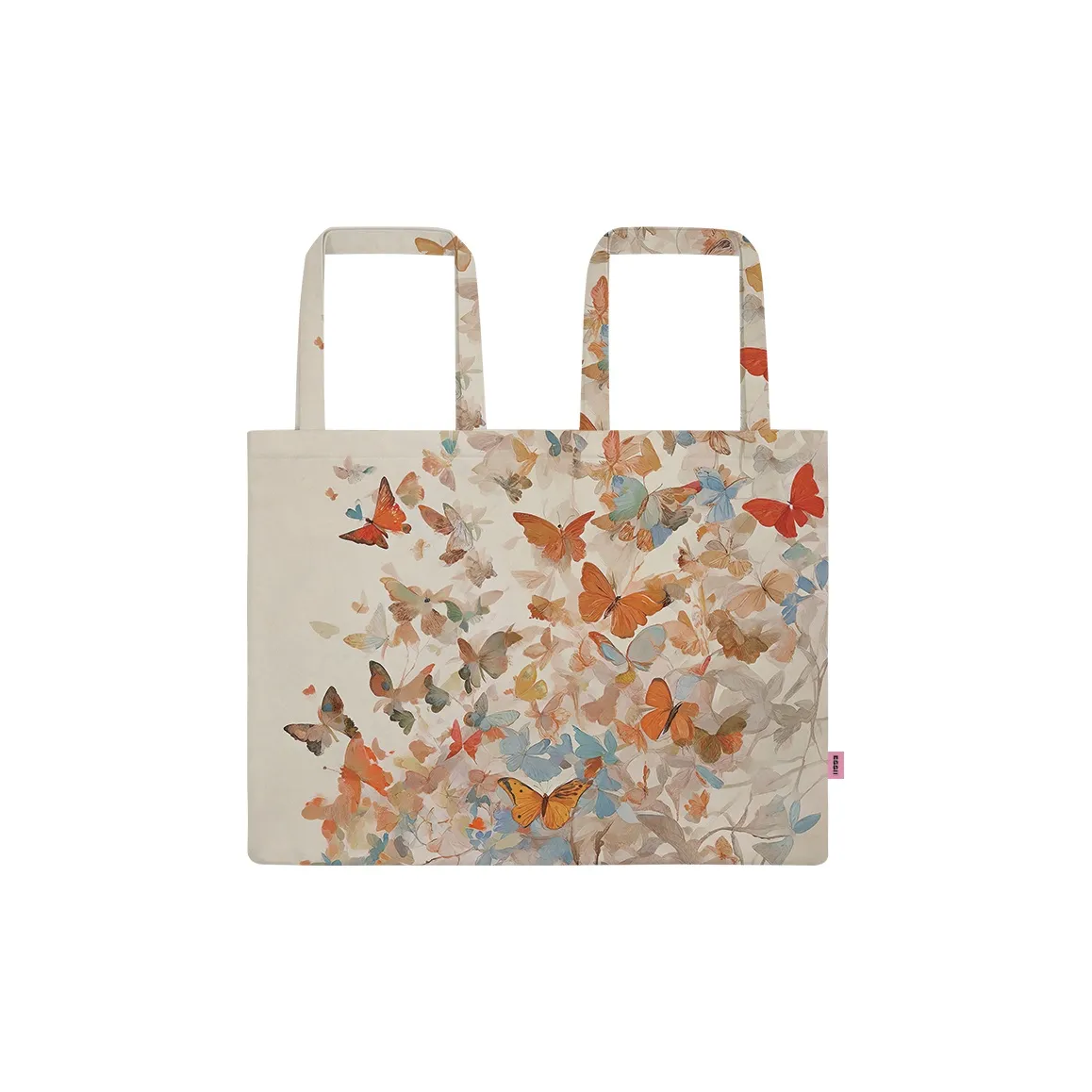 Perfect Styles Водонепроницаемый рюкзак из ткани с молниями одно плечо большой женский бежевый