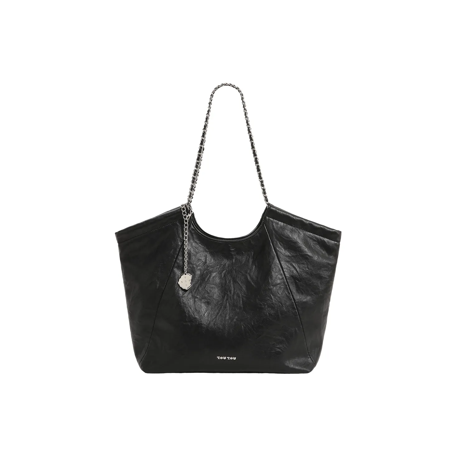 TOUTOU PU Shoulder Bag Tubas Women's Oreo Black