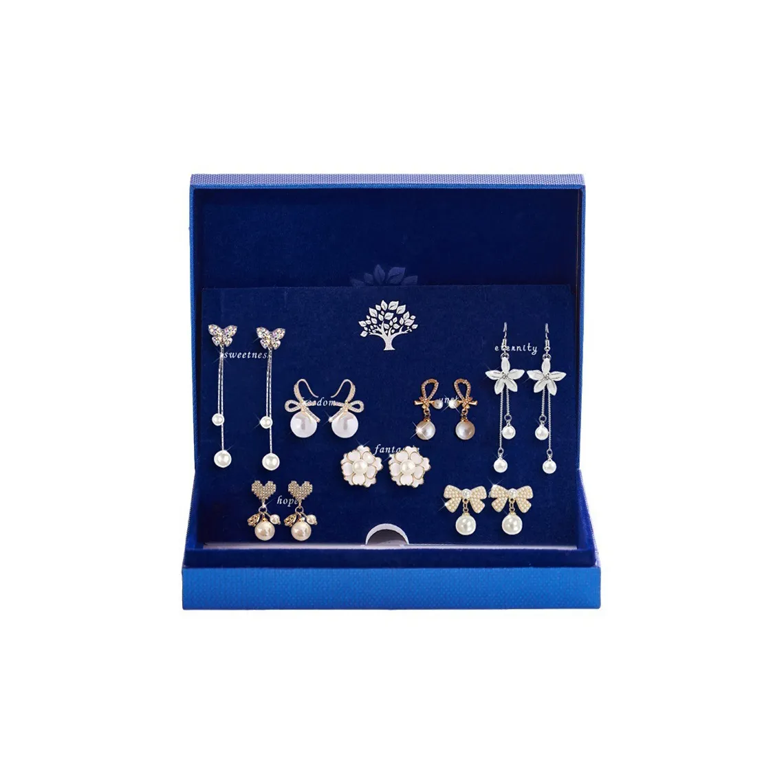 Серьги-гвоздики из стерлингового серебра 925 пробы Beth Jewelry Женские