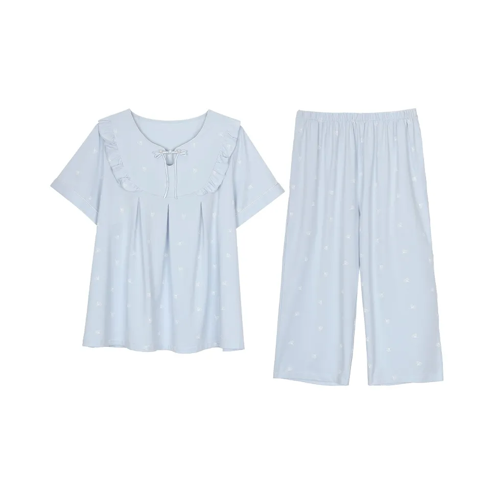 XIN1BU Пижамный комплект женский светло-синий