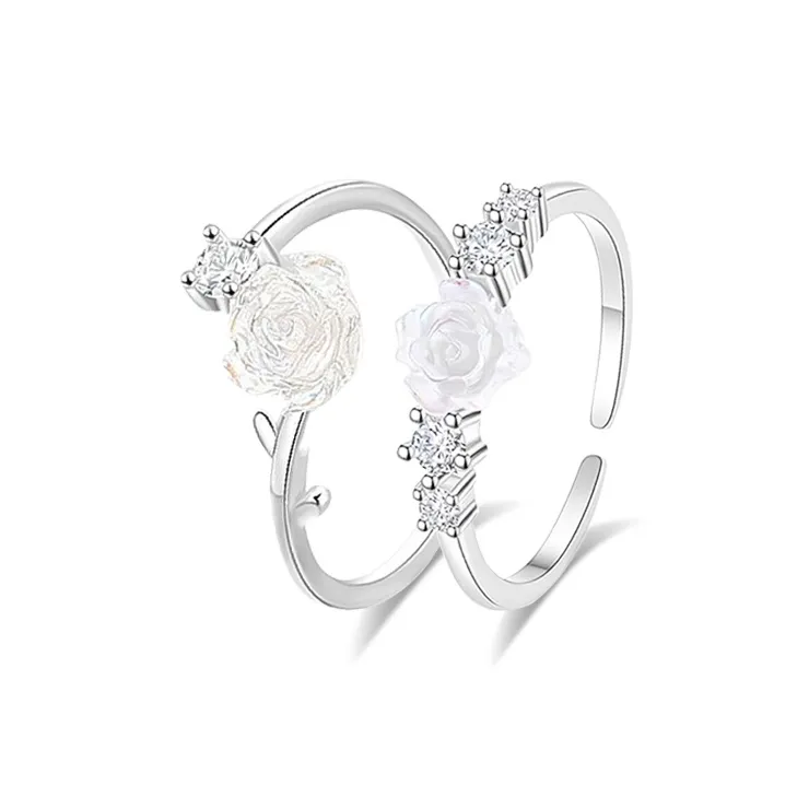 MUYAN Сплав Camellia Love Bestie Кольцо Женское