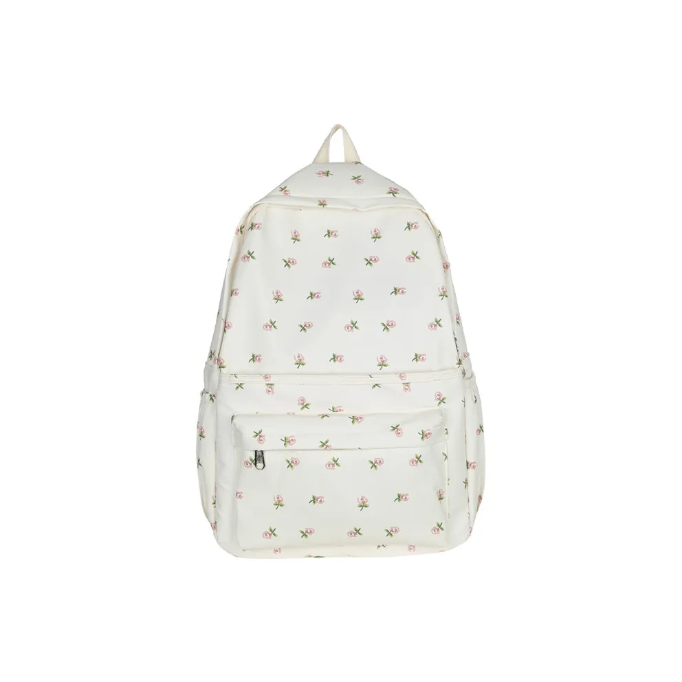 KAMLUI Холст Рюкзак Стандартный Женский Айвори Розовый Светло-Синий