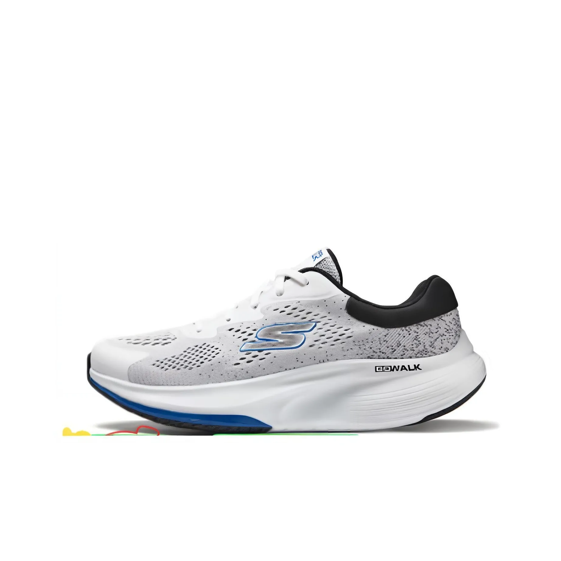 Skechers Амортизация устойчивый к истиранию дышащий низкий верх повседневная обувь мужской белый черный